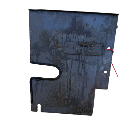 Plåt mellan huvud block och luftrenare